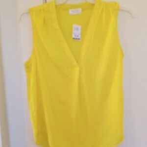 Brand New MILK & HONEY Sleeveless Camisole in Vibrant Yellow